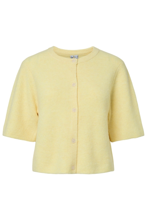 Pieces gele dames vest | Vooraanzicht