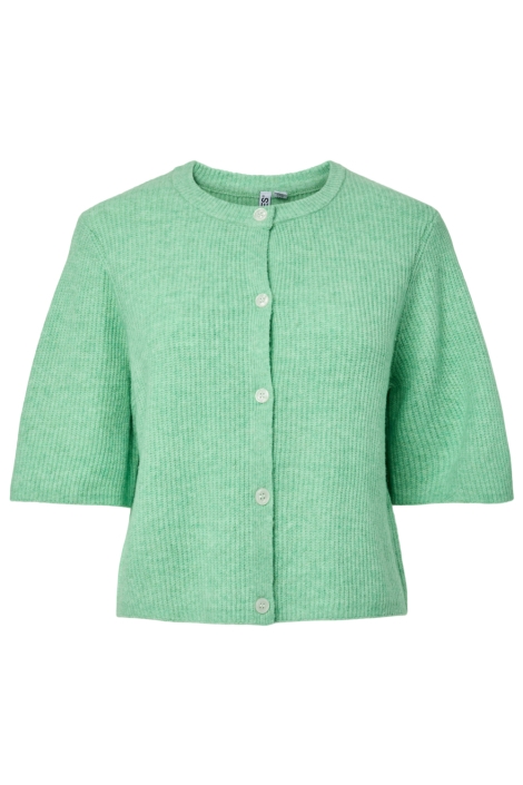 Pieces groene dames vest | Vooraanzicht