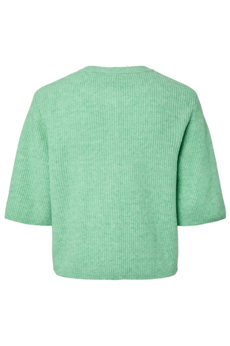 Pieces groene dames vest | Achteraanzicht