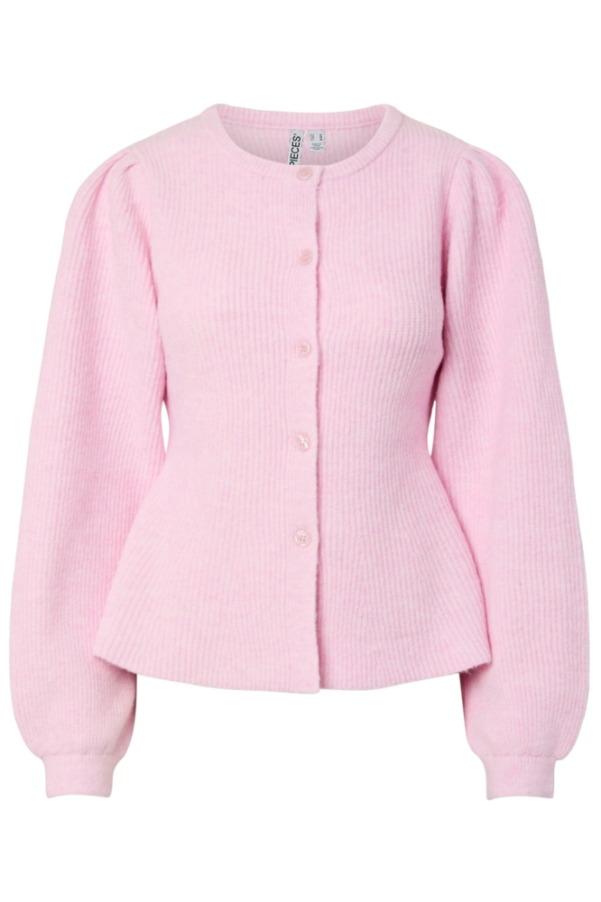 Pieces roze dames vest | Vooraanzicht