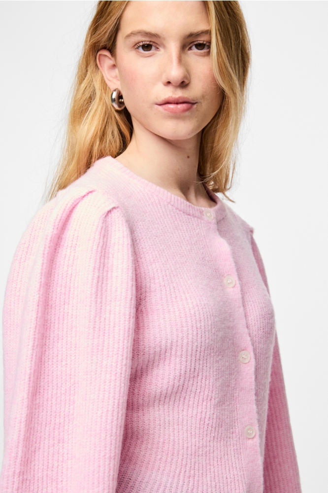 Pieces roze dames vest | Close up