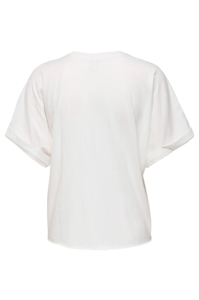 Only witte dames t-shirt | Achteraanzicht