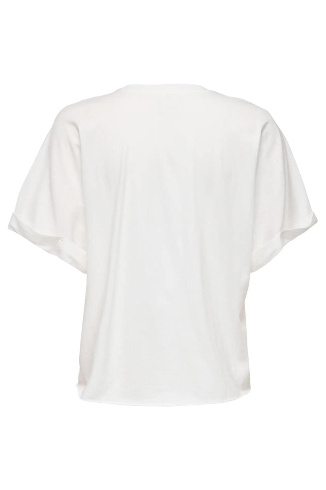Only witte dames t-shirt | Achteraanzicht