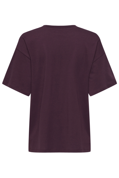 Only bordeaux dames t-shirt | Achteraanzicht