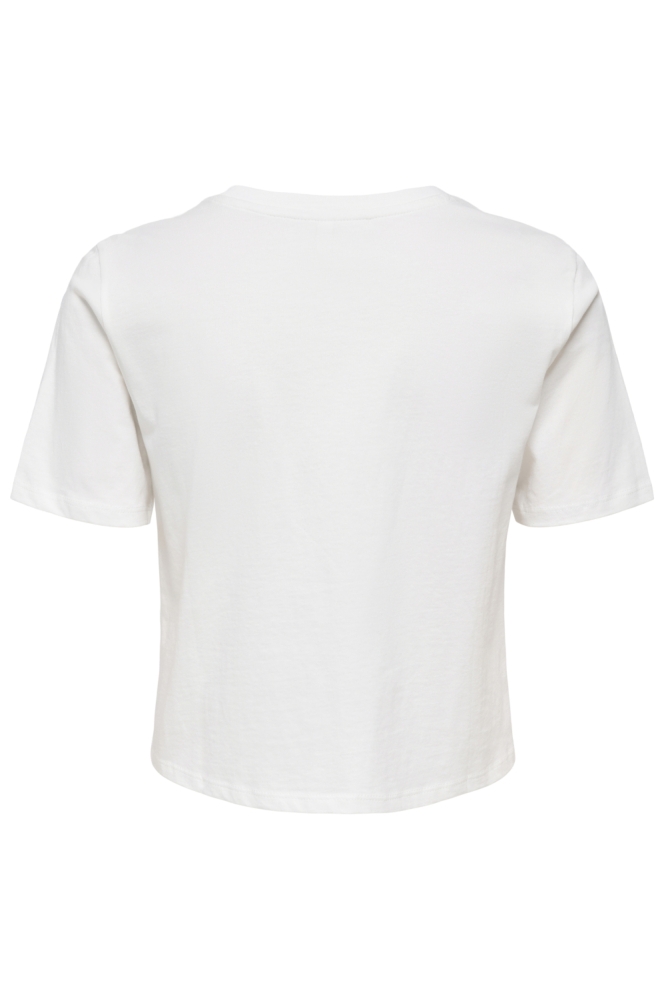 Only witte dames t-shirt | Achteraanzicht