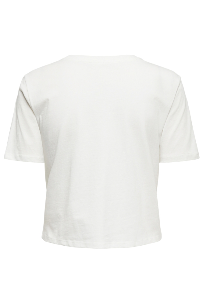 Only witte dames t-shirt | Achteraanzicht