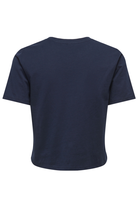 Only blauwe dames t-shirt | Achteraanzicht