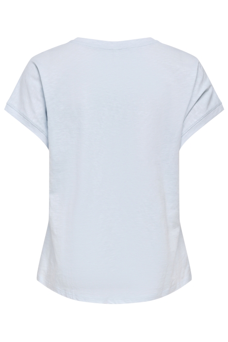 Only blauwe dames t-shirt | Achteraanzicht