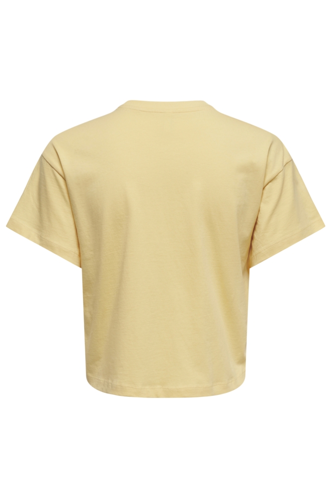 Only gele dames t-shirt | Achteraanzicht