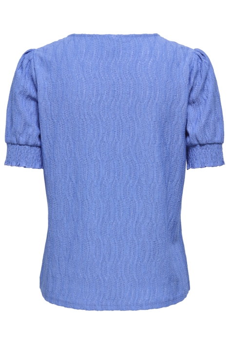 Only blauwe dames t-shirt | Achteraanzicht