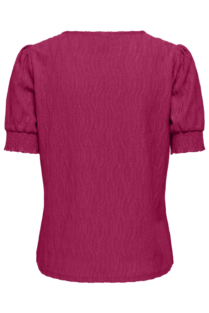 Only roze dames t-shirt | Achteraanzicht