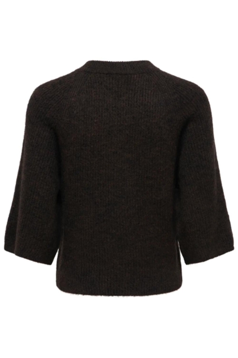 Jacqueline de Yong bruine dames vest | Achteraanzicht