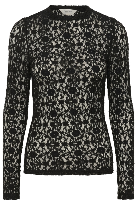 Part Two zwarte dames t-shirt | Vooraanzicht