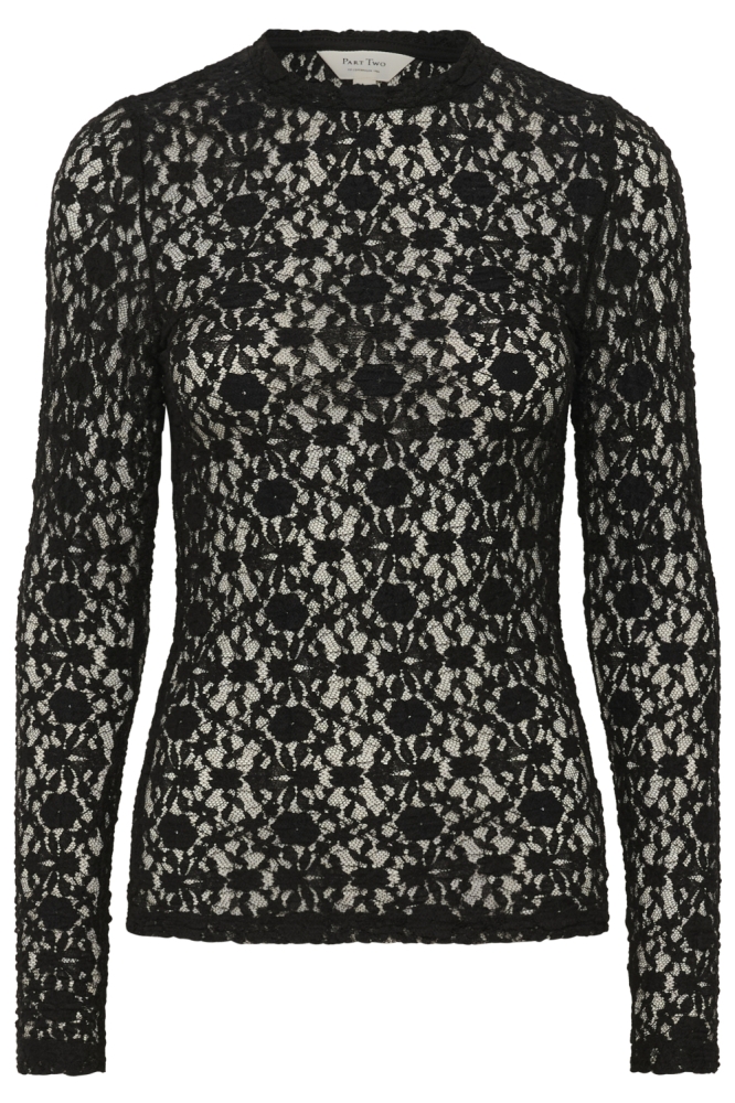Part Two zwarte dames t-shirt | Vooraanzicht