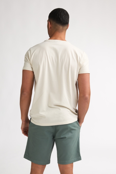 Petrol Industries witte heren t-shirt | Model achteraanzicht