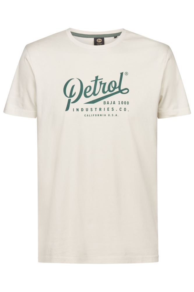 Petrol Industries witte heren t-shirt | Vooraanzicht
