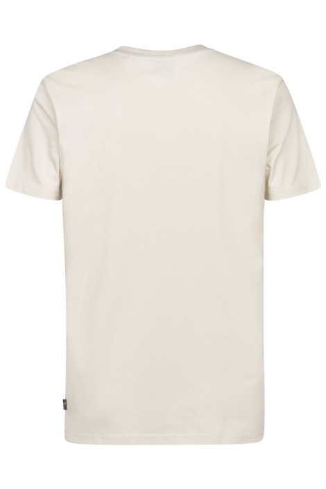 Petrol Industries beige heren t-shirt | Achteraanzicht