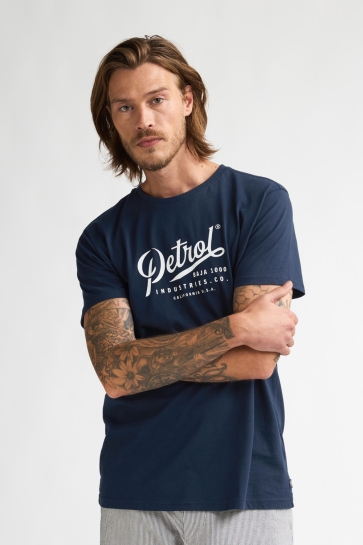 Petrol Industries T-shirt JERSEY T SHIRT MET PRINT HURACAN M 1060 TSR117 5178