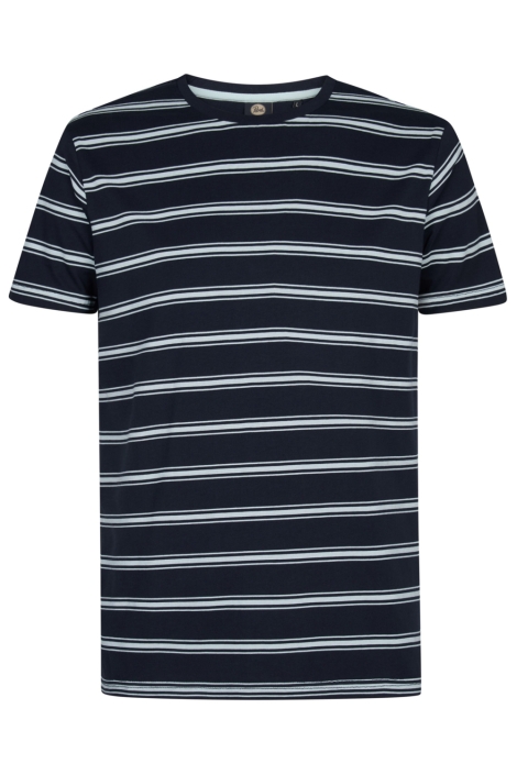 Petrol Industries blauwe heren t-shirt | Vooraanzicht