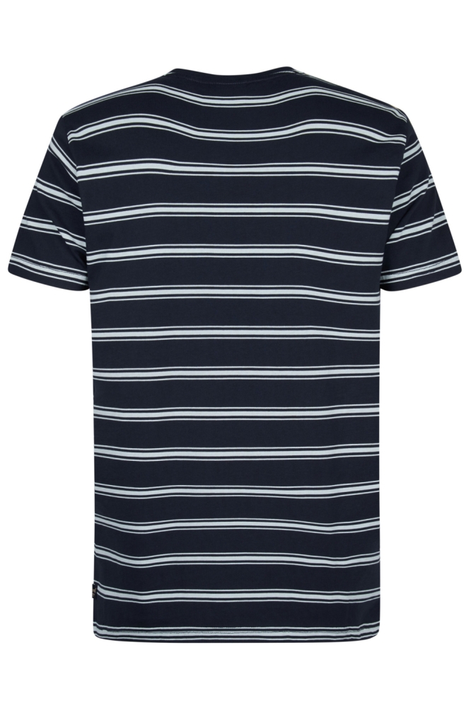 Petrol Industries blauwe heren t-shirt | Achteraanzicht