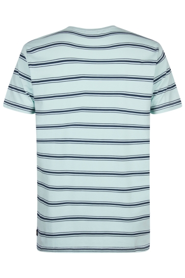Petrol Industries T-shirt T SHIRT MET STREEPPATROON M 1060 TSR120 6181 Cool Mint