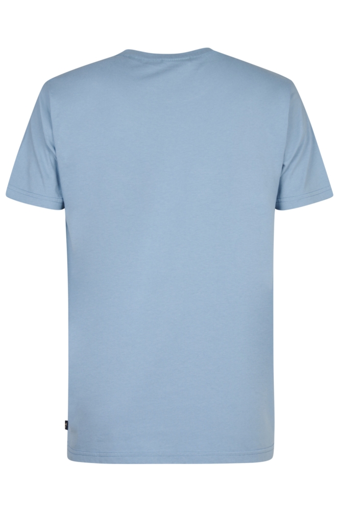 Petrol Industries blauwe heren t-shirt | Achteraanzicht