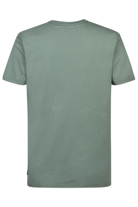 Petrol Industries groene heren t-shirt | Achteraanzicht
