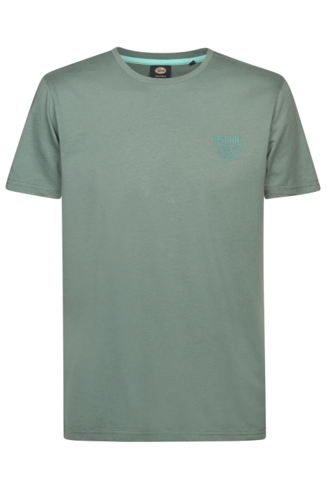 Petrol Industries groene heren t-shirt | Vooraanzicht