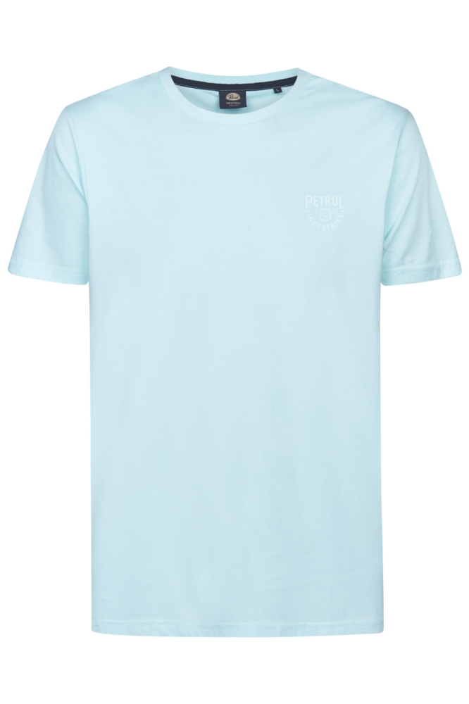 Petrol Industries blauwe heren t-shirt | Vooraanzicht
