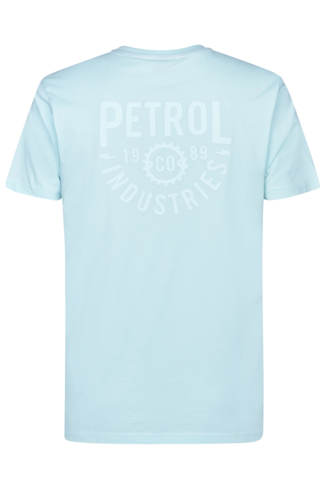 Petrol Industries blauwe heren t-shirt | Achteraanzicht