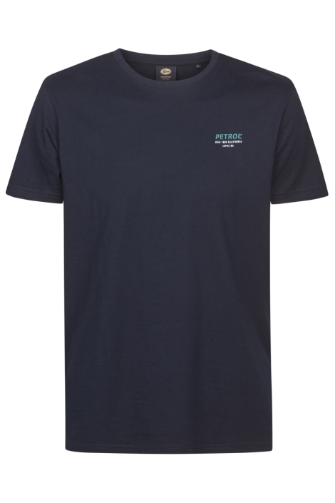 Petrol Industries blauwe heren t-shirt | Vooraanzicht