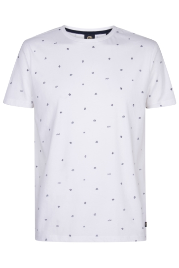 Petrol Industries men t-shirt ss aop Wit