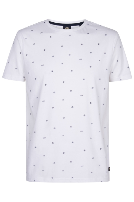 Petrol Industries witte heren t-shirt | Vooraanzicht