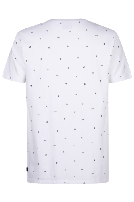 Petrol Industries witte heren t-shirt | Achteraanzicht