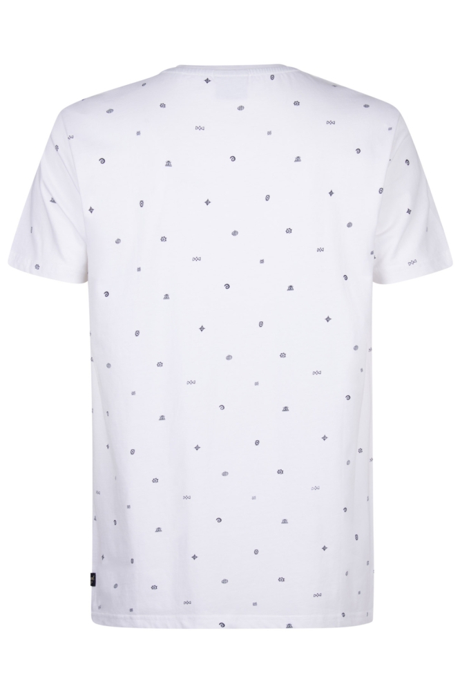 Petrol Industries witte heren t-shirt | Achteraanzicht