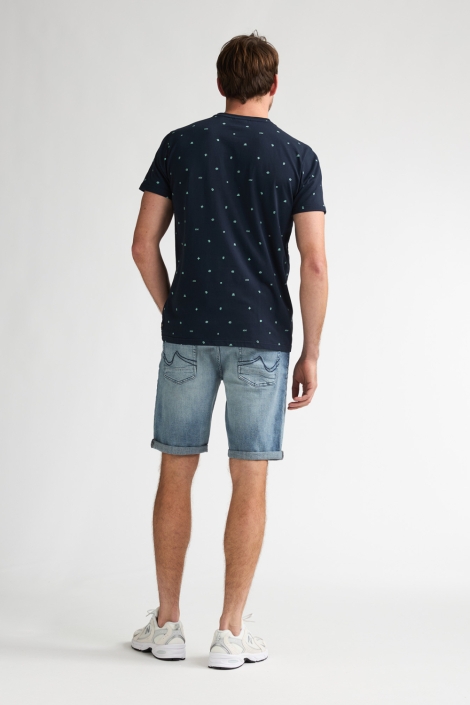 Petrol Industries blauwe heren t-shirt | Model