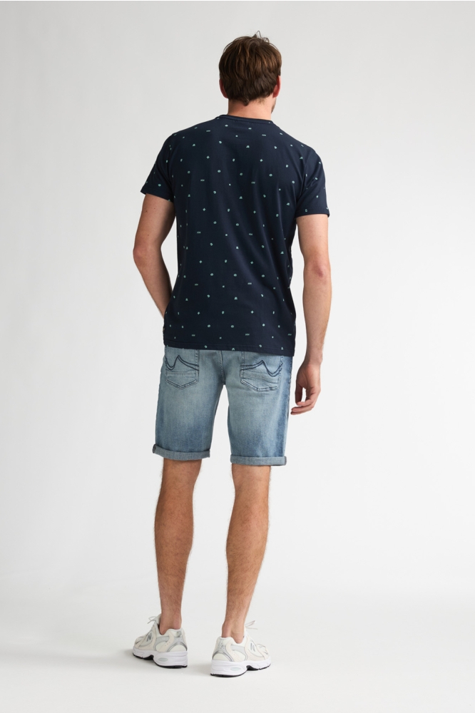 Petrol Industries blauwe heren t-shirt | Model