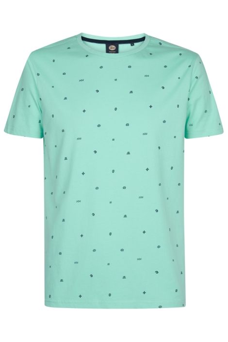 Petrol Industries groene heren t-shirt | Vooraanzicht