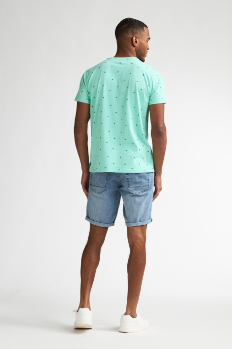 Petrol Industries groene heren t-shirt | Model