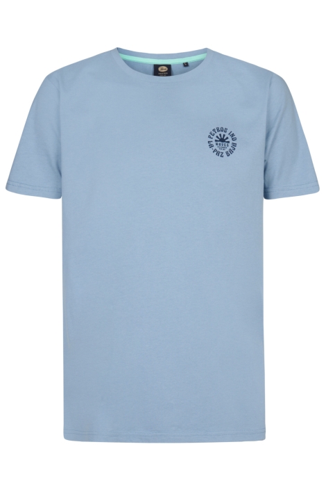 Petrol Industries blauwe heren t-shirt | Vooraanzicht