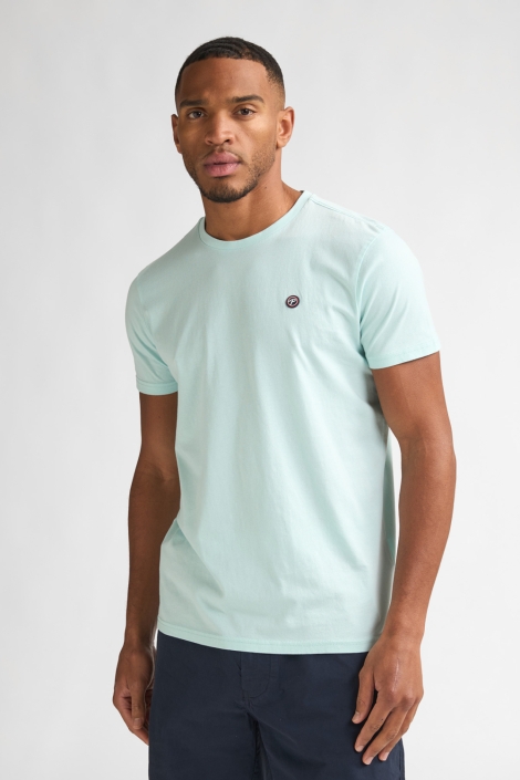 Petrol Industries groene heren t-shirt | Model vooraanzicht