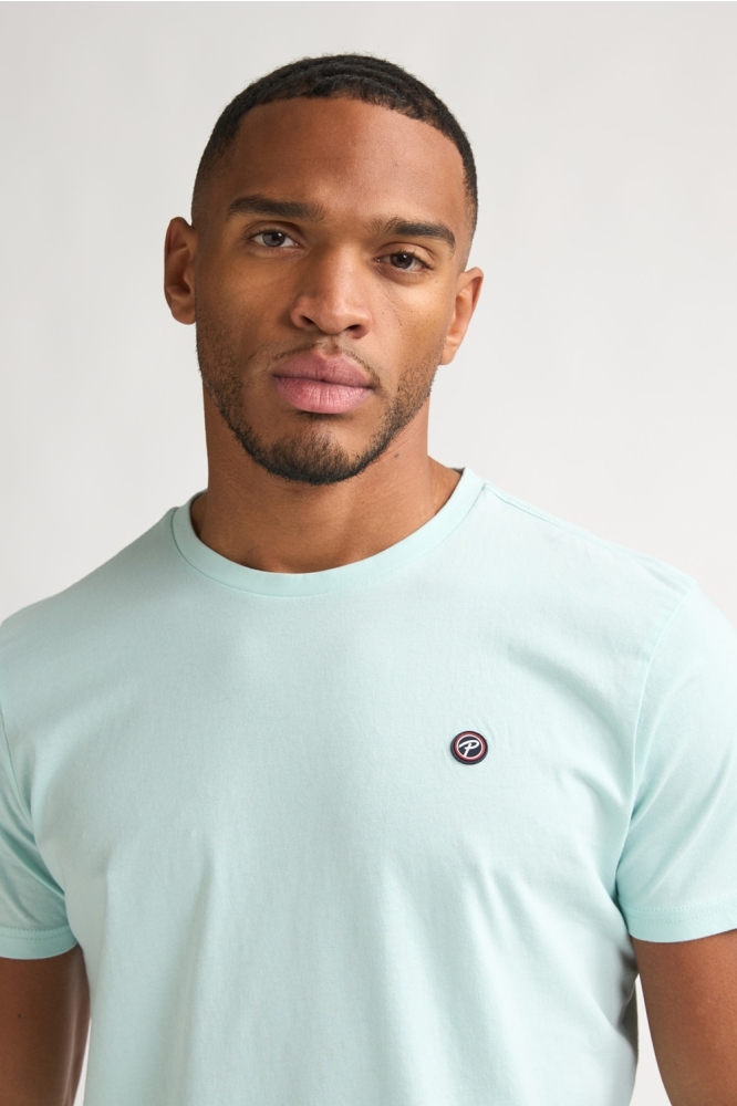 Petrol Industries groene heren t-shirt | Close up