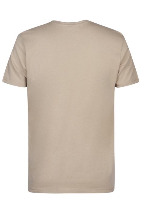 Petrol Industries beige heren t-shirt | Achteraanzicht