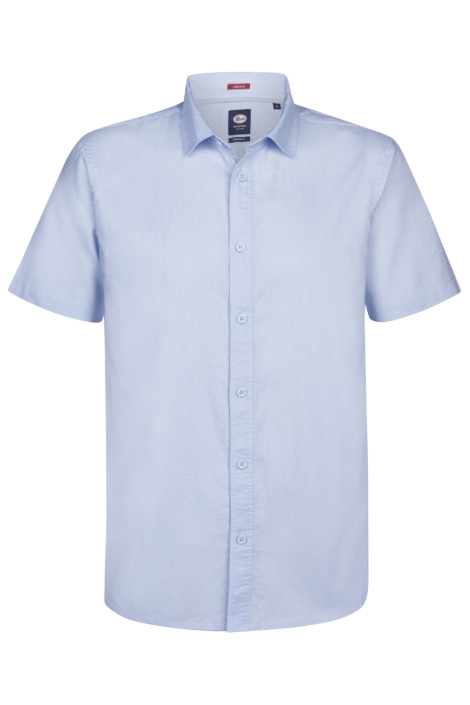 Petrol Industries blauwe heren overhemd | Vooraanzicht