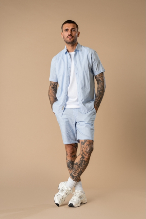 Petrol Industries blauwe heren overhemd | Model