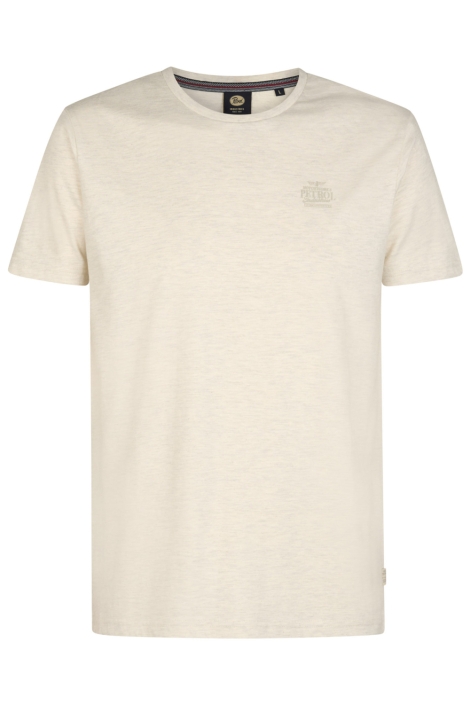 Petrol Industries beige heren t-shirt | Vooraanzicht