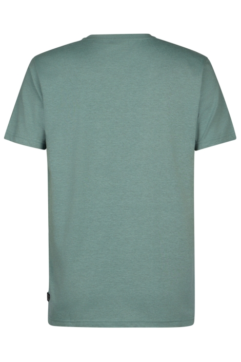 Petrol Industries groene heren t-shirt | Achteraanzicht