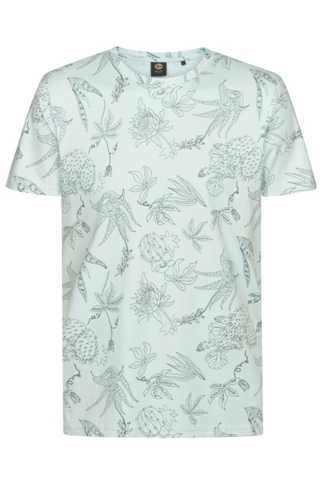 Petrol Industries groene heren t-shirt | Vooraanzicht