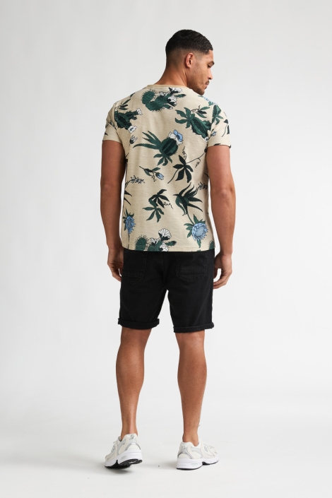 Petrol Industries beige heren t-shirt | Model