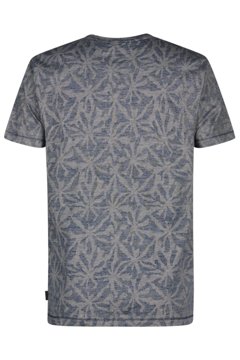 Petrol Industries blauwe heren t-shirt | Achteraanzicht